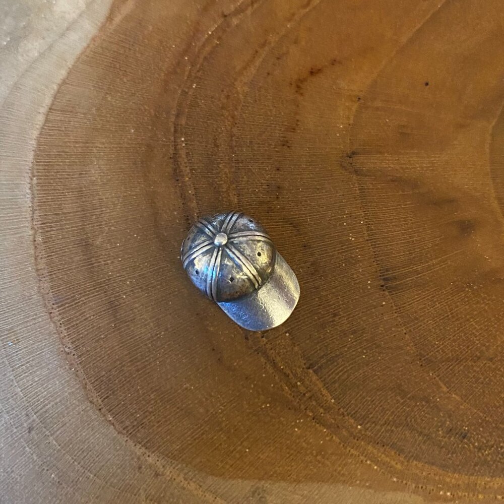 RETIRED James Avery Baseball Cap Charm, Sterling Silver